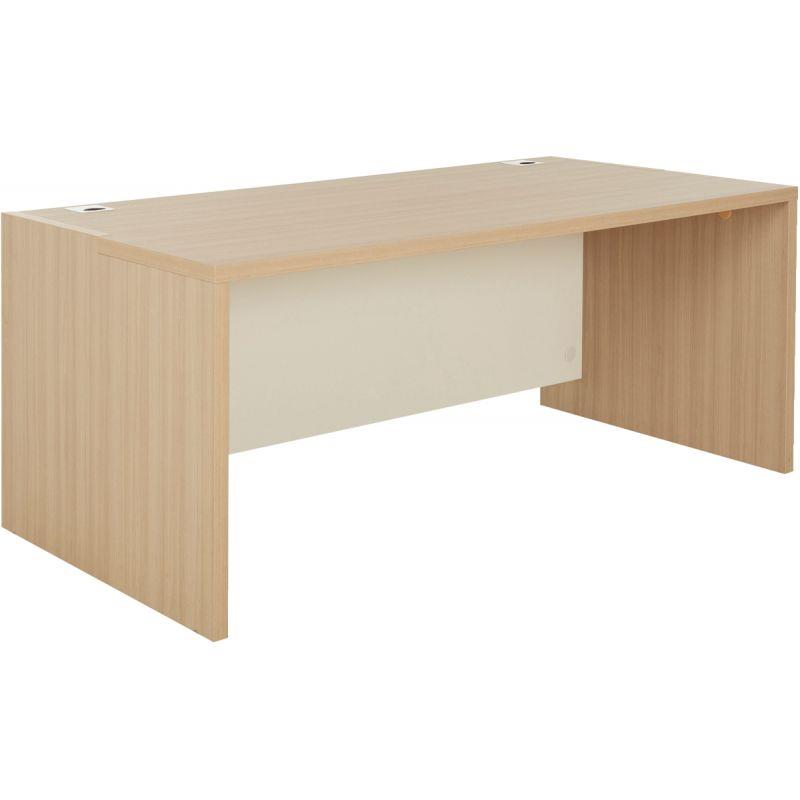 Ref. 96365, Bureau simple Brabant L180xH75xP90cm chêne structuré/blanc, marque GAUTIER