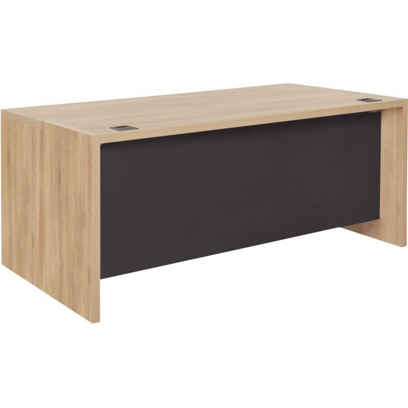 Ref. 96377, Bureau simple Brabant L200xH75xP90cm chêne du bocage/anthracite, marque GAUTIER