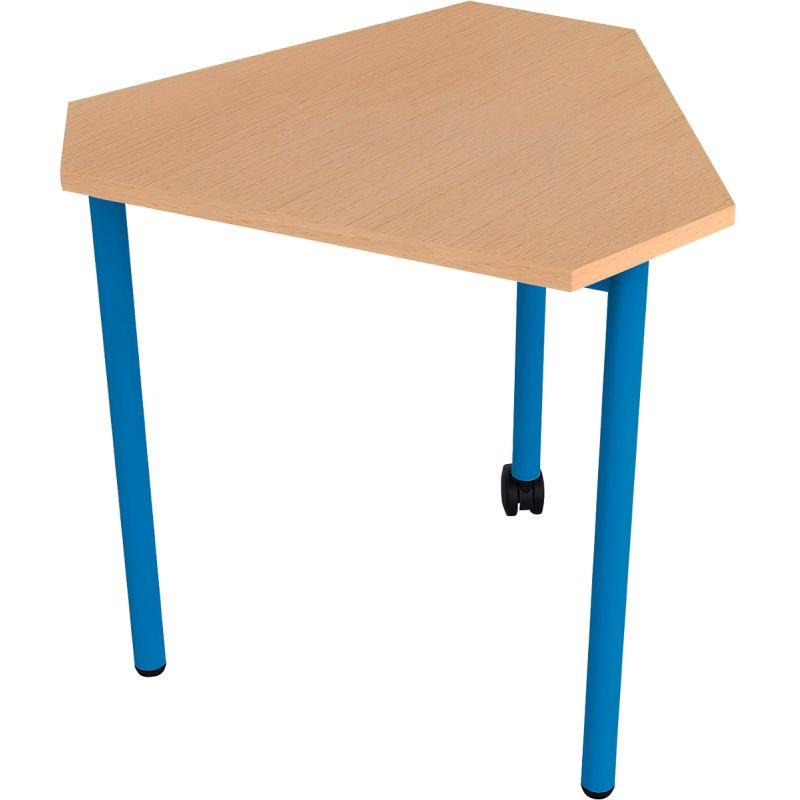 Ref. 96457, Table modulable 3 pieds 1 roulette taille 1 bleu, marque N.C