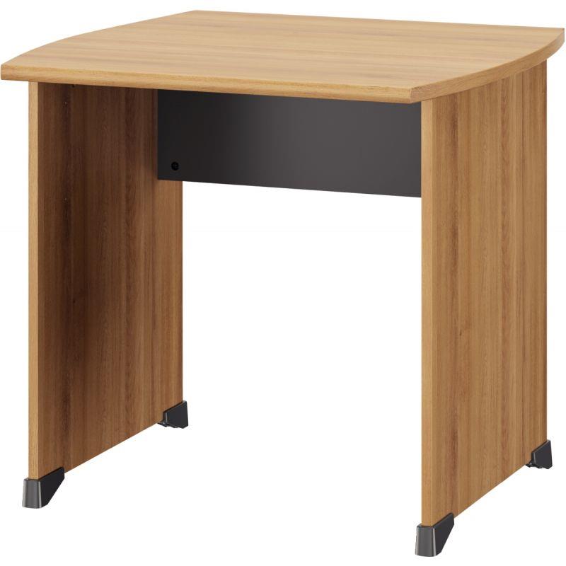 Ref. 96631, Table bureau pieds panneau L80 cm Jazz+ Chêne du Bocage, marque GAUTIER