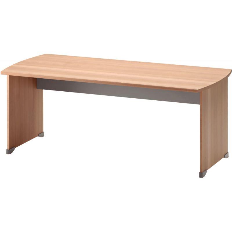 Ref. 96641, Table bureau pieds panneau L180 cm Jazz+ Hêtre, marque GAUTIER