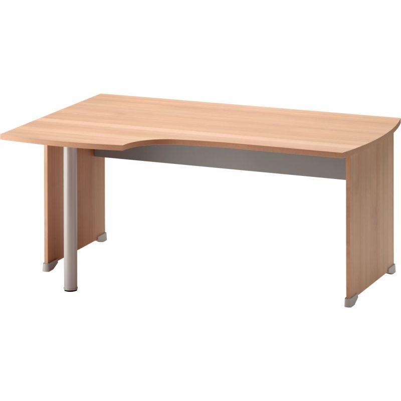 Ref. 96642, Plan compact 90° gauche pieds panneau Jazz+ Hêtre, marque GAUTIER