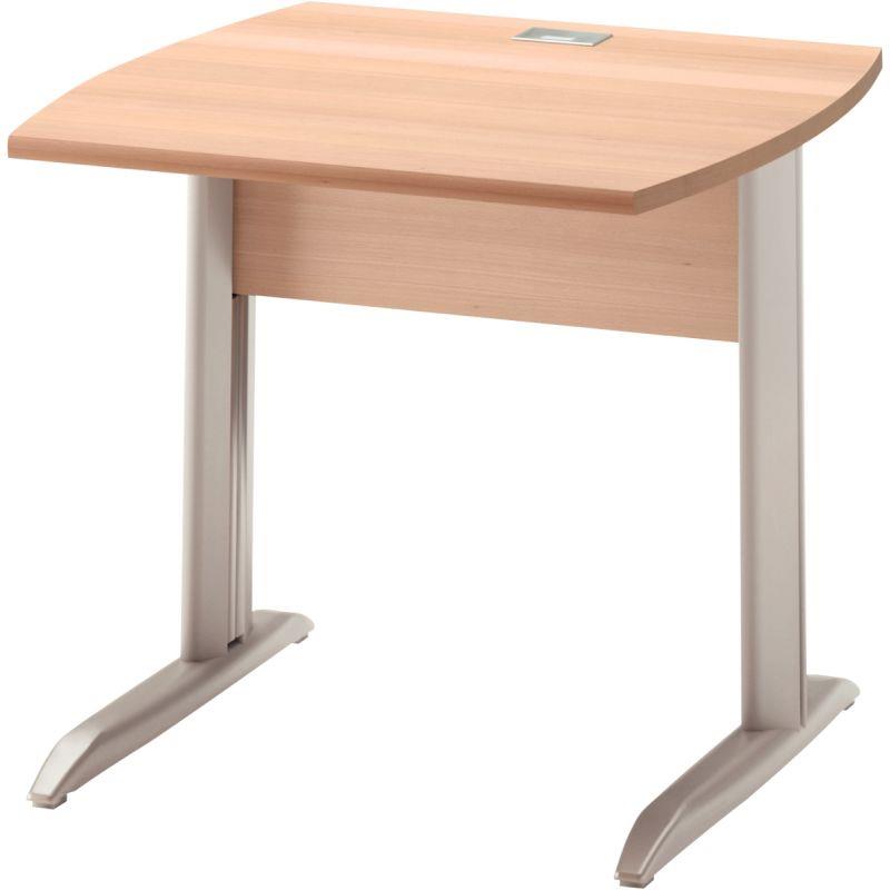 Ref. 96644, Table bureau pieds métal L80 cm Jazz+ Hêtre, marque GAUTIER