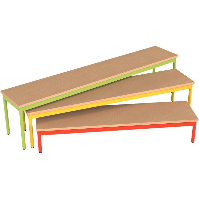Ref. 96729, Lot de 3 bancs gigogne T0/T2/T4, marque N.C