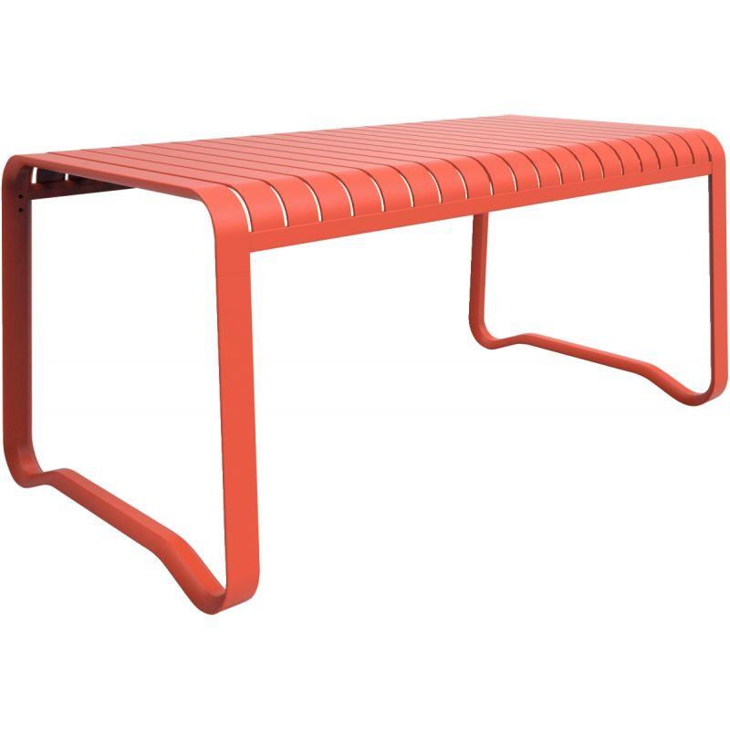 Ref. 96821, Table rectangulaire 4 places Verano paprika, marque N.C