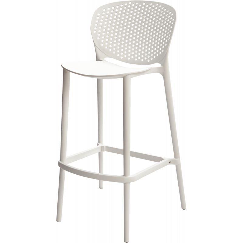 Ref. 96838, Chaise haute Beez blanc, marque N.C