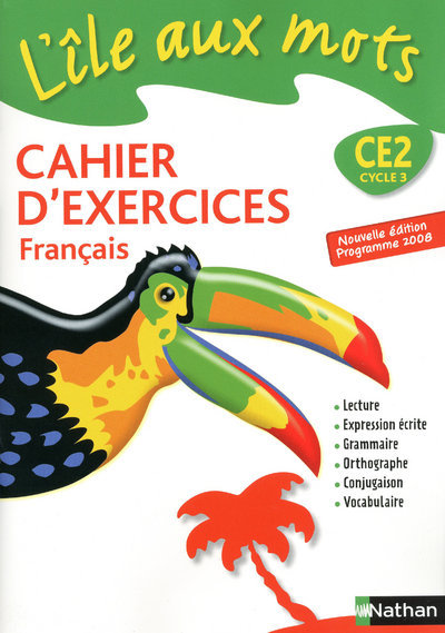 Ref. 9782091224084, L'île aux mots - cahier exercices - CE2, marque NATHAN