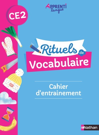 Ref. 9782091242507, Apprentilangue - rituels de vocabulaire CE2 - cahier d'entrainement, marque NATHAN