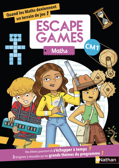 Ref. 9782091242774, Escape games - maths - CM1 - panoramas, marque NATHAN