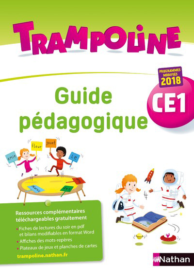 Ref. 9782091249261, Trampoline - guide pédagogique CE1 2019, marque NATHAN