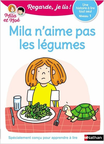 Ref. 9782091933566, Mila n'aime pas les légumes - niveau 1, marque NATHAN