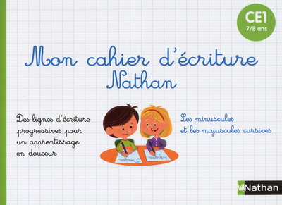 Ref. 9782091933641, Mon cahier d'écriture CE1, marque NATHAN