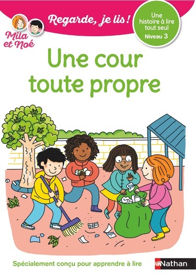 Ref. 9782091934983, Regarde je lis! une histoire à lire tout seul - une cour toute..., marque NATHAN