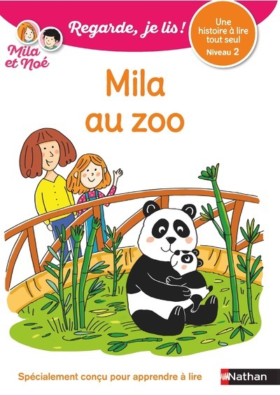 Ref. 9782091934990, Regarde je lis! une histoire à lire tout seul - mila au zoo niveau 2, marque NATHAN