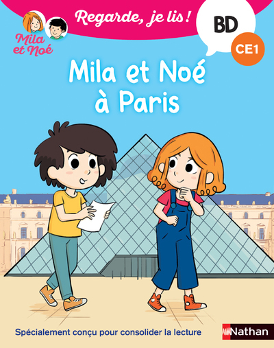Ref. 9782091935812, Regarde je lis ! bd mila et noé à paris (CE1), marque NATHAN