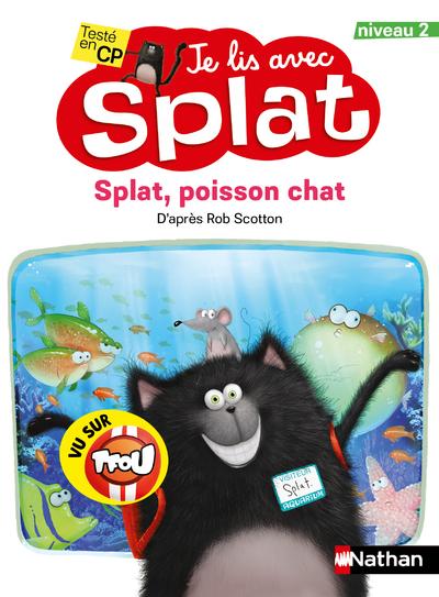 Ref. 9782092496398, Je lis avec splat: splat, poisson-chat - niveau 2, marque NATHAN