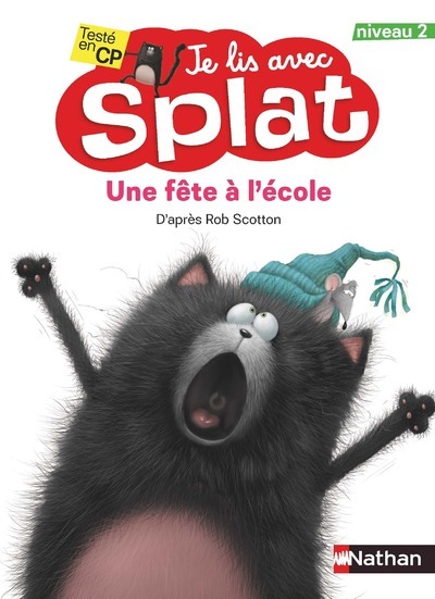 Ref. 9782092589281, Je lis avec splat : une fête à l'école, marque NATHAN