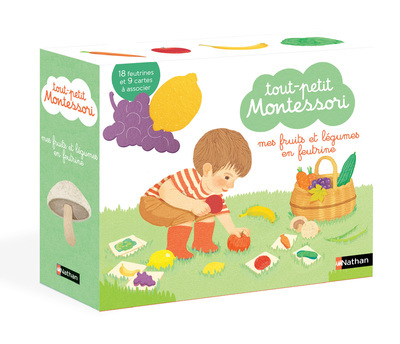 Ref. 9782092789582, Coffret fruits et légumes - tout petit montessori, marque NATHAN