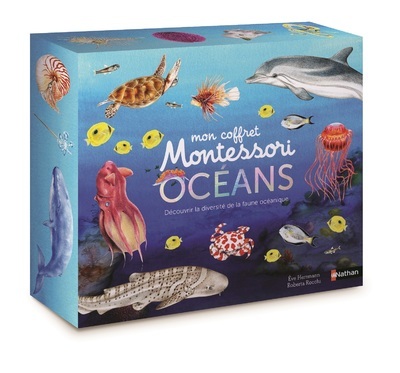 Ref. 9782092789735, Mon coffret montessori des océans, marque NATHAN