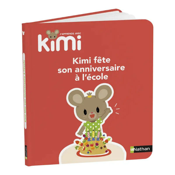 Ref. 9782095042769, J'apprends avec kimi - album : fête son anniversaire à l'école, marque NATHAN