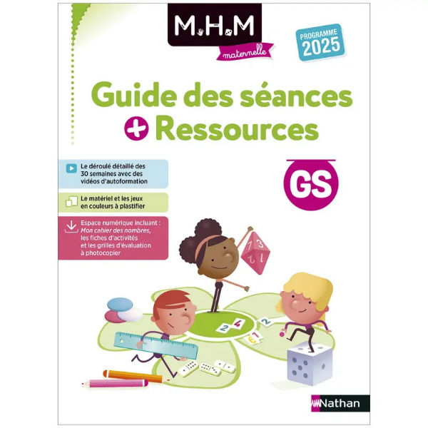 Ref. 9782095046644, Mhm - GS - guide des séances + ressources - edition 2025, marque NATHAN