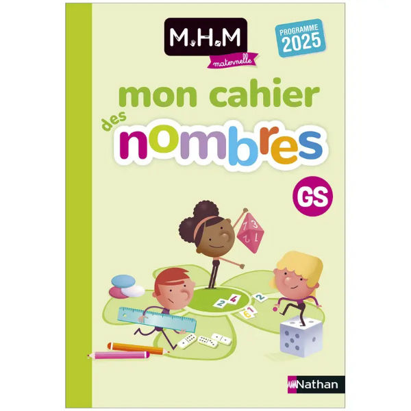 Ref. 9782095046651, Mhm - GS - mon cahier des nombres - edition 2025, marque NATHAN