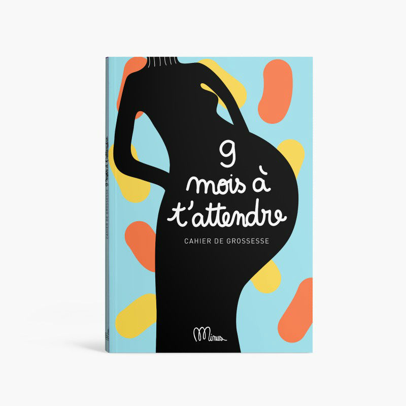 Ref. 9791091757003, Livre à remplir 9 mois à t'attendre, Bleu, marque MINUS