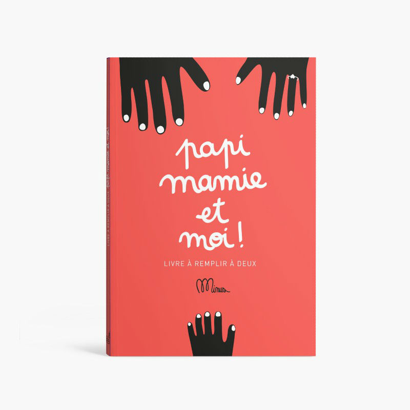 Ref. 9791091757119, Livre à remplir papi, mamie et moi !, Rose, marque MINUS