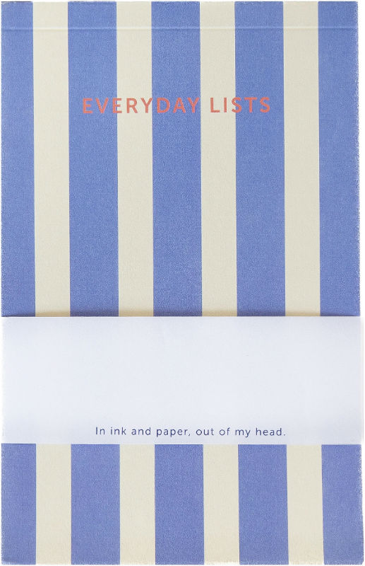 Ref. AJOFAB91225, Bloc-notes Fabrique Rayures Bleu, Bleu, marque FABRIQUE A LA CARTE
