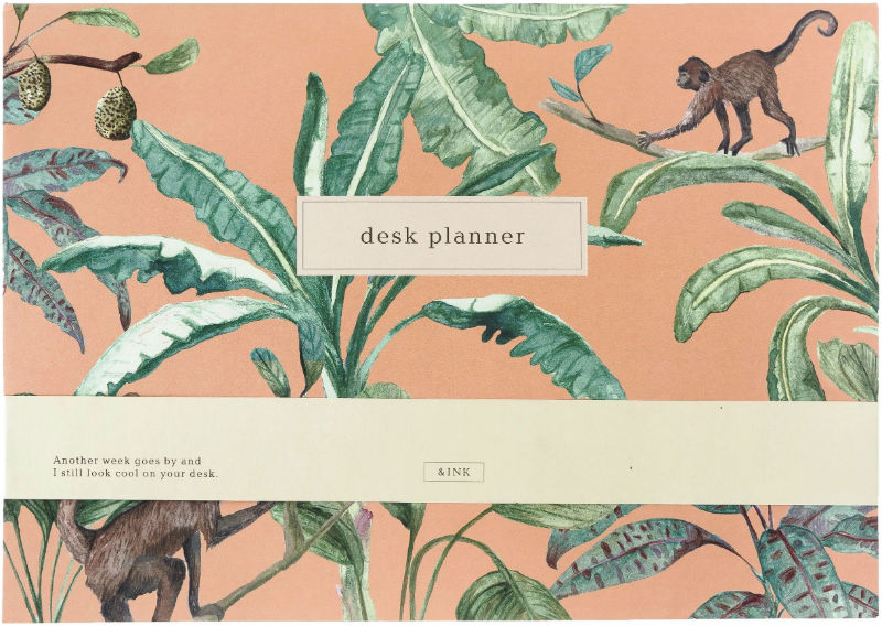 Ref. AJOINK91008, Agenda de bureau &INK Jungle, Assorties, marque &INK