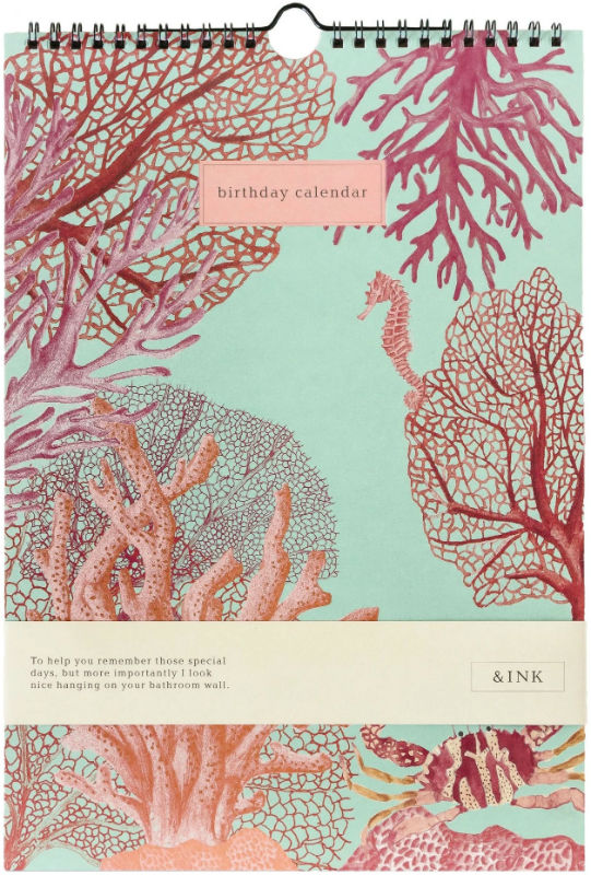 Ref. AJOINK91015, Calendrier d'anniversaire &INK Aqua, Assorties, marque &INK