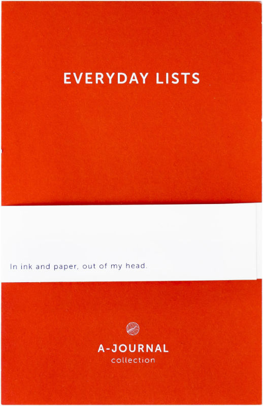 Ref. AJOMYJ91048, Bloc-notes A-Journal Rouge, Rouge, marque A-JOURNAL