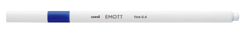 Ref. ASSPEMSYB, Feutre Emott 0,4 mm bleu, Bleu, marque UNI BALL
