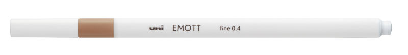 Ref. ASSPEMSYBE, Feutre Emott 0,4 mm beige, Marron, marque UNI BALL