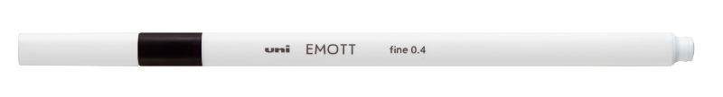 Ref. ASSPEMSYN, Feutre Emott 0,4 mm noir, Noir, marque UNI BALL