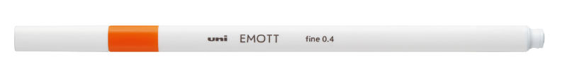 Ref. ASSPEMSYOF, Feutre Emott 0,4 mm orange fonce, Orange, marque UNI BALL