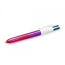 Image de  Stylo bille 4 Couleurs Gradient rose clair 