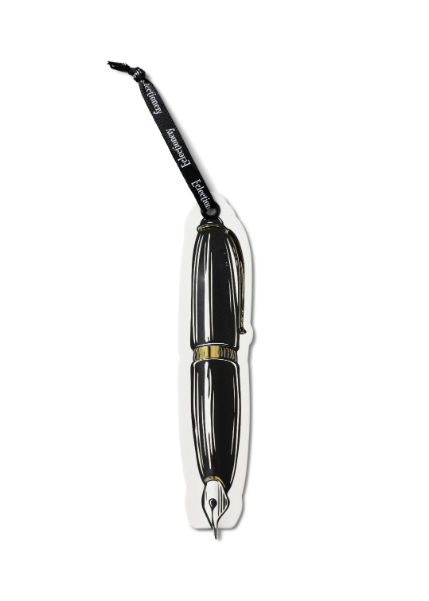 Ref. CATIF378, Stylo marque-page plat Eclectionery, Noir, marque CATWALK