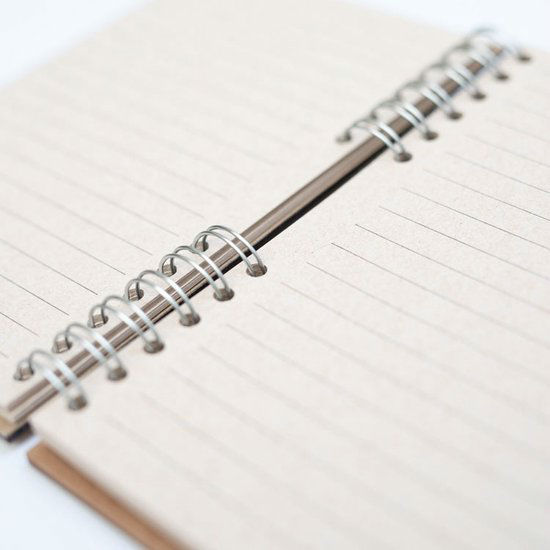 Ref. CREKOMRECHA6L, Recharge lignée pour carnet bois A6, marque KOMONI