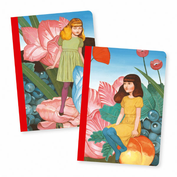Ref. DJEDD03585, Lot 2 petits carnets 10,5x15 fedora, marque DJECO