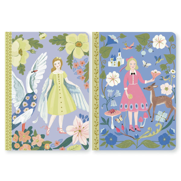 Ref. DJEDD03599, Lot 2 petits carnets 10,5x15 Sabina, marque DJECO