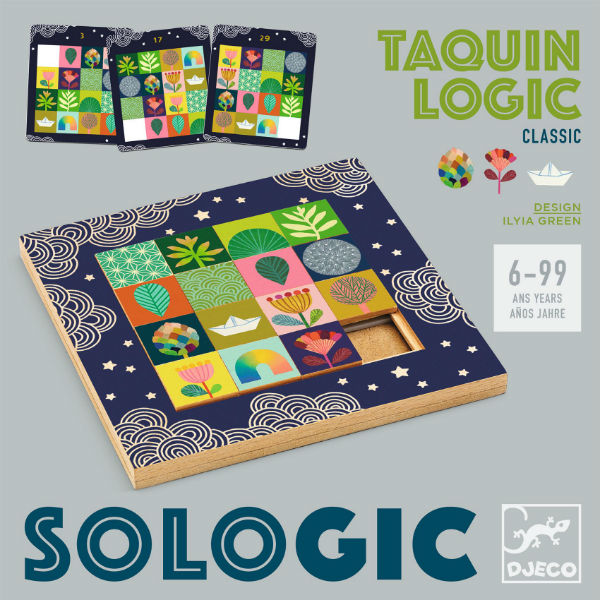 Ref. DJEDJ00814, Jeu sologic taquin logic, marque DJECO