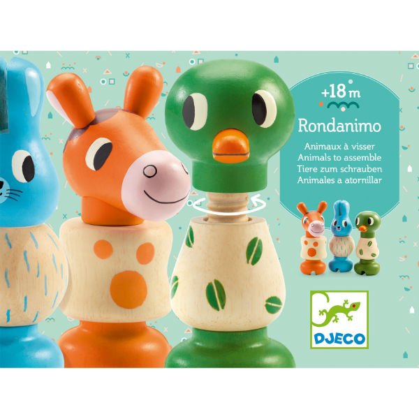 Ref. DJEDJ06312, Rondanimo de la ferme, 9 pièces, marque DJECO