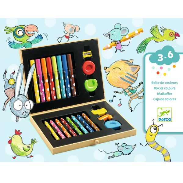Ref. DJEDJ09010, Boite de couleurs pour les petits nd20, marque DJECO