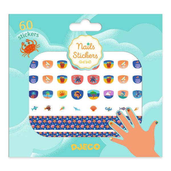 Ref. DJEDJ09244, Nail stickers méditerranée, marque DJECO