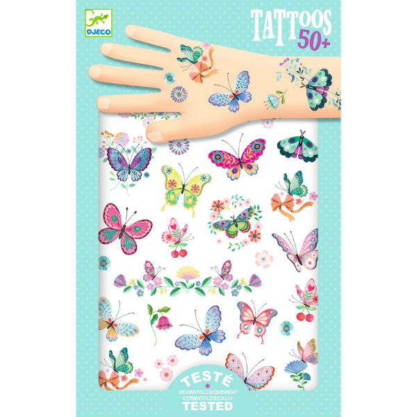 Ref. DJEDJ09249, Tatouages papillons de rêve, marque DJECO