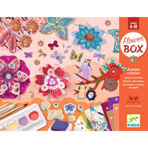 Ref. DJEDJ09330, Coffret multi-activites le jardin de fleurs nd20, marque DJECO