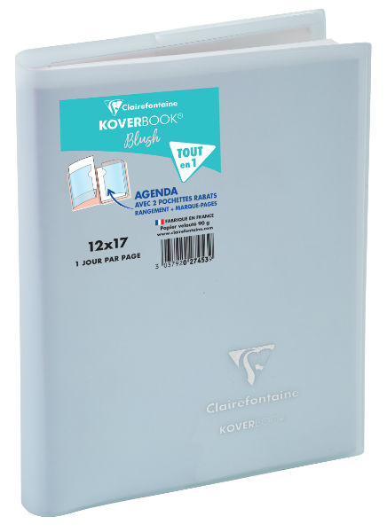 Ref. EXA027453E, Agenda Journalier Forum Color 12x17 Koverboor Blush pastel - Coloris aléatoires, Assorties, marque CLAIREFONTAINE