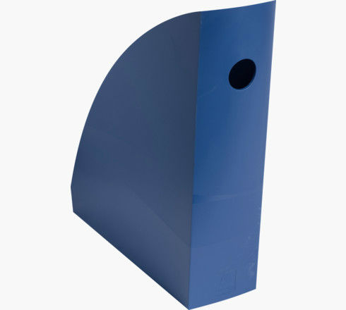 Ref. EXA18224D, Porte revues mag-cube neo deco bleu de france