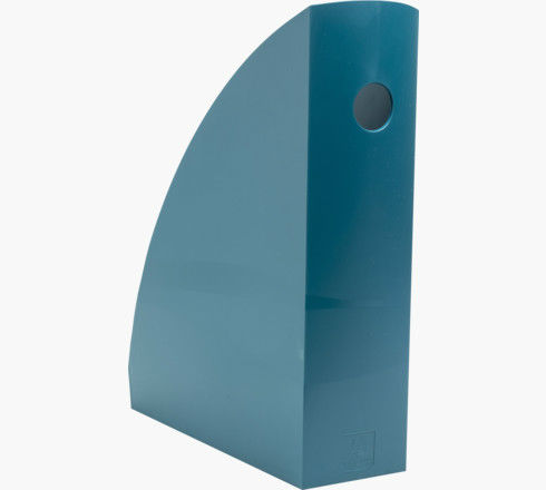 Ref. EXA18228D, Porte revues mag-cube neo deco bleu canard